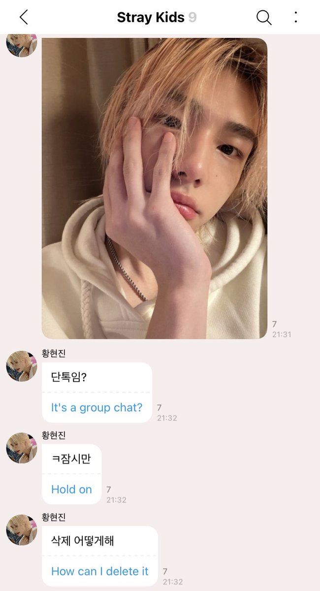 lihyunmeows's tweet photo. 🥟 นี่แชทกลุ่มเหรอ?
🥟 คึ เดี๋ยวนะ
🥟 ลบยังไงละเน���่ย https://t.co/89YGLKPXx5