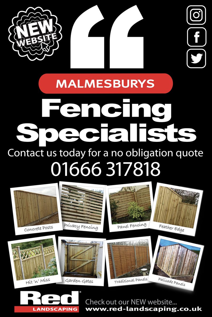 red_landscaping's tweet photo. For all your fencing requirements in Malmesbury call Red Landscaping please call 01666 317818
www.red-landscaping .co.uk
#fencing 
#malmesbury 
#gardenfencing 
#malmesburybusiness 
#malmesburylandscapers 
#fencerepairs 
#malmesburylandscapers https://t.co/DXjaxWEr1Y