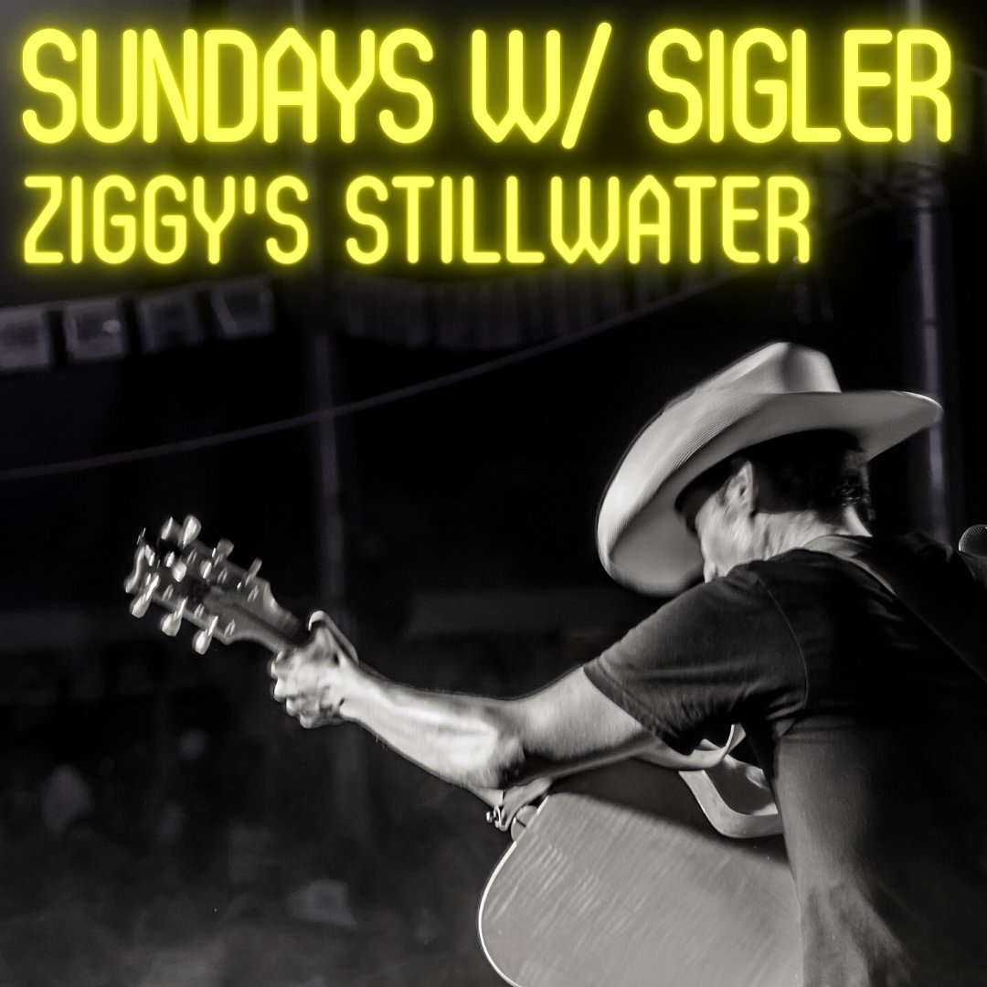 Sunday Fundays in Stillwater!  Tim Sigler, solo acoustic and taking requests, 3-6pm @ Ziggy's in Stillwater! #sundayfunday #timsigler #countrymusic 🤠🎸💃🍻
