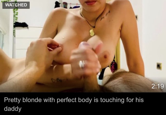 Watch my new video doing a handjob to my daddy https://t.co/Guo18ZWy9W https://t.co/7rVYTWYYY4<a href="/tag/swedish"class="tags"><span>#swedish</span></a>