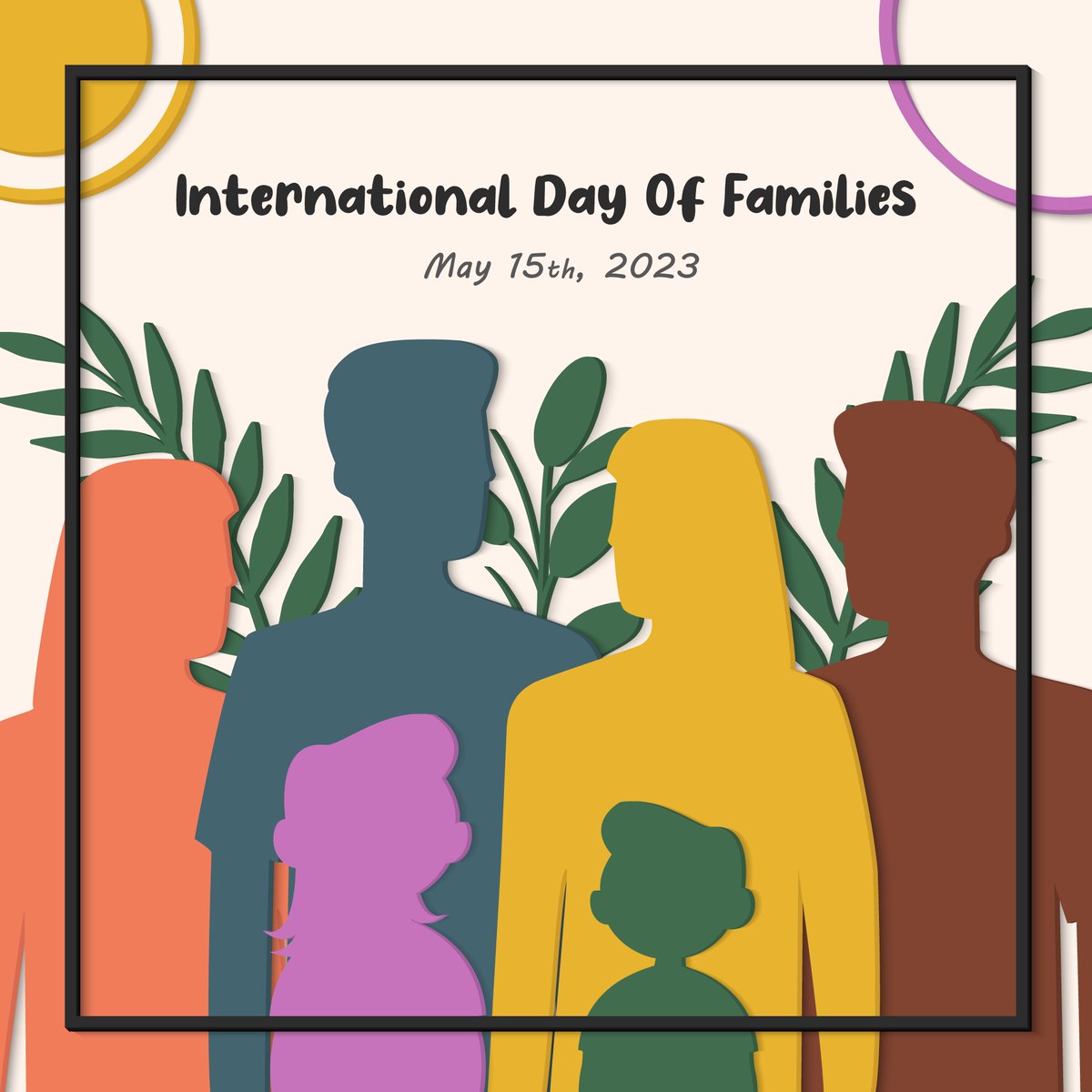 Today is International Day of the Family.  The day provides an opportunity to raise awareness about the issues related to families and is also a time to remember the crucial role the family plays in our world’s cultures and societies.  Learn more at un.org/en/observances…