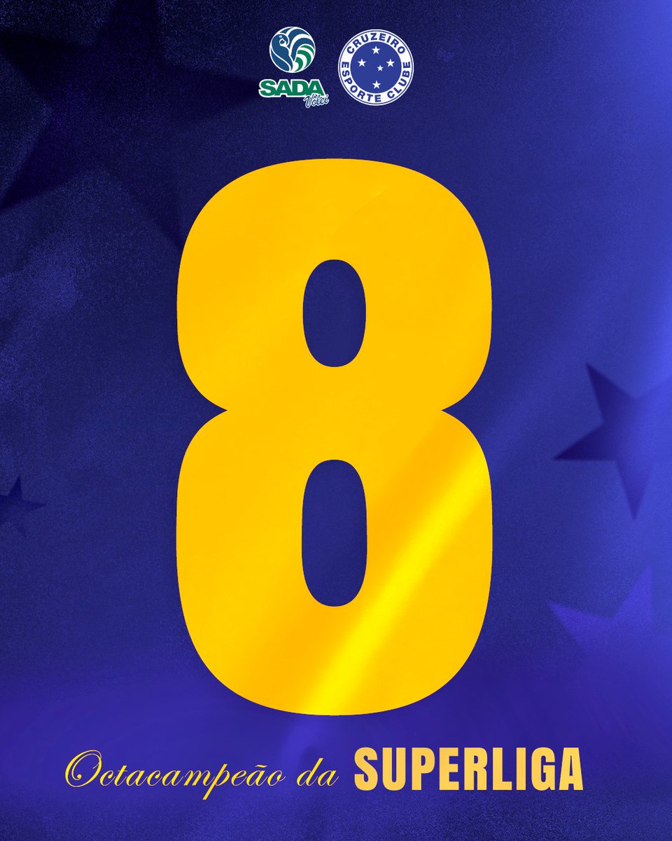 sadacruzeiro's tweet photo. OCTACAMPEÃO DA SUPERLIGA!
🏆🏆🏆🏆🏆🏆🏆🏆 https://t.co/Sdj67DKNwQ