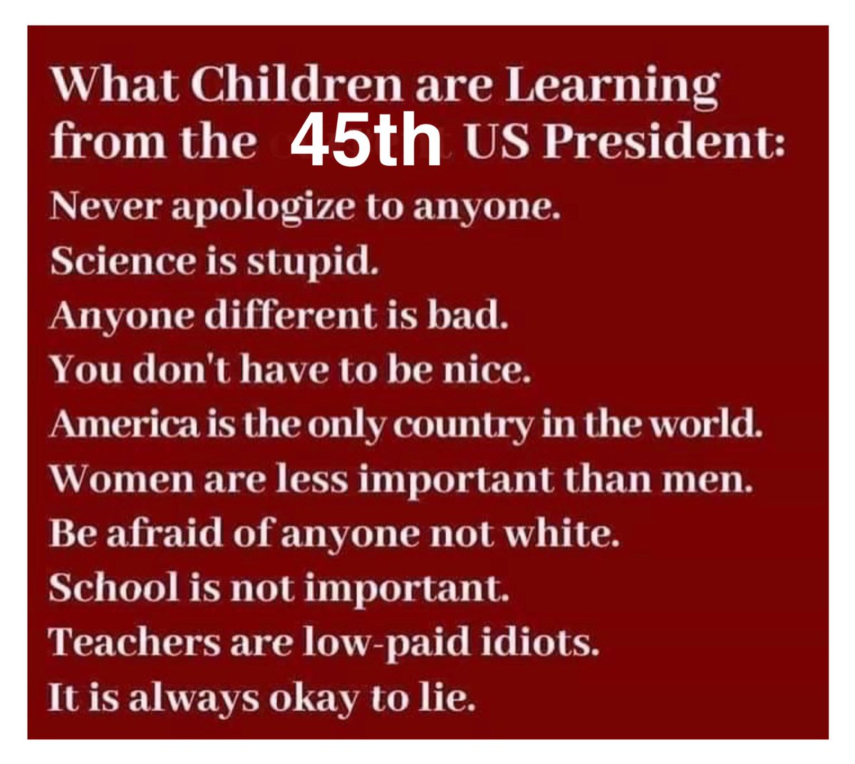 1PowerofLight's tweet photo. @CropSyckle @JoJoFromJerz What kids are learning today!😈😖
#HadEnoughVoteEveryRepublicanOut 
#BidenHarris2024ForTheSoulOfOurNation https://t.co/gi6o6UIWRj