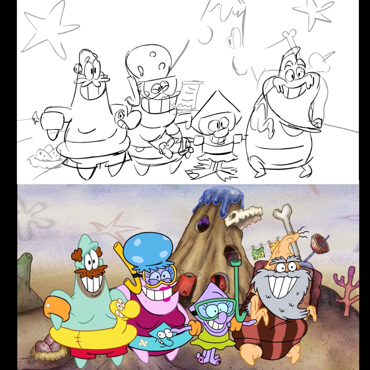 Some board to final image comparisons of last weeks new # ...