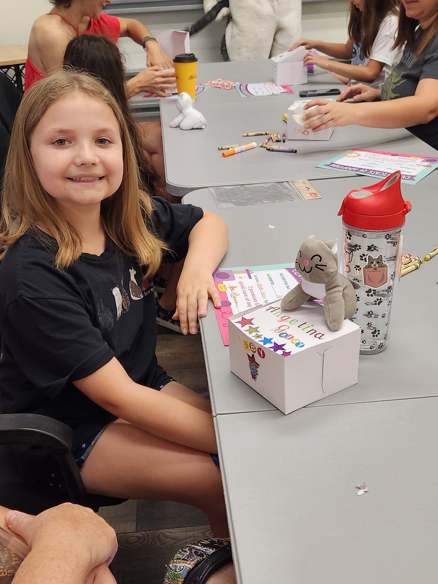 Day 10 at Remake Learning day. Cat Depot's Adopt-A-Plushie workshop is great! 
The next event, let's play the Feline Feud! 12-1pm
#RemakeDays  #SuncoastRemakeDays 
@remakelearningdays, @SuncoastCGLR @ThePattersonFdn
