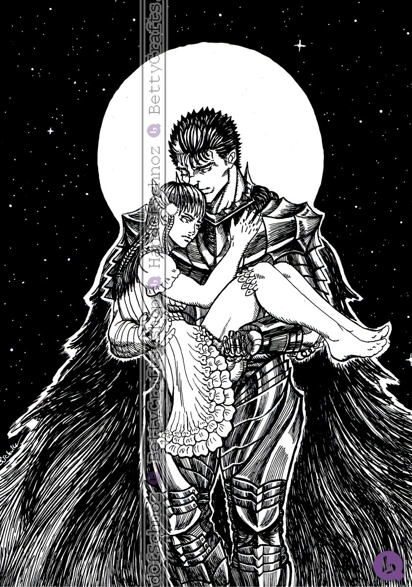 BettyCraftsGer's tweet photo. Reposting this cuz we need it #Berserk #Gutsca 
Indian Ink https://t.co/KJVBAw1rHZ