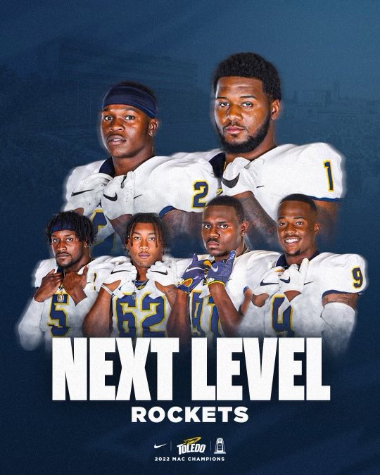 CoachCandle's tweet photo. The story continues to be written! Got a Degree, Got a Ring, Became a Pro! Excited for what’s next for these men and appreciative of them making Toledo a better place. 🚀🎓💍🏈 https://t.co/9STCsOEzh4