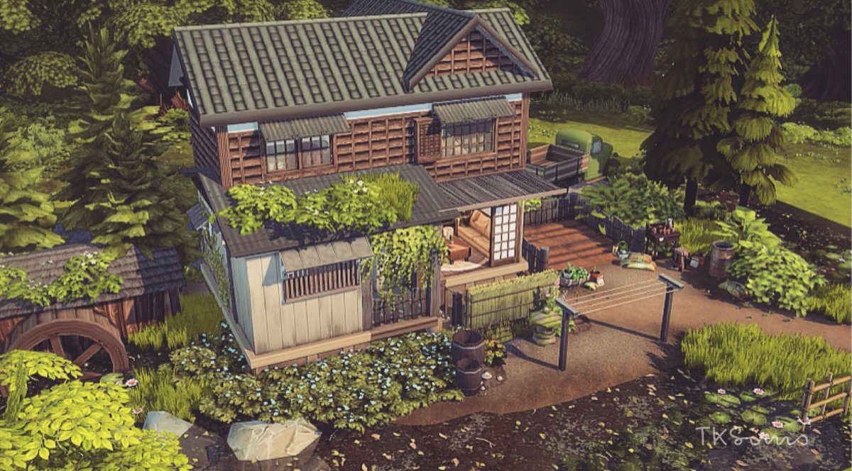 New Video!✨✨ JAPANESE OLD HOUSE 古民家 [No CC] #Sims4 #Sims4PS4
