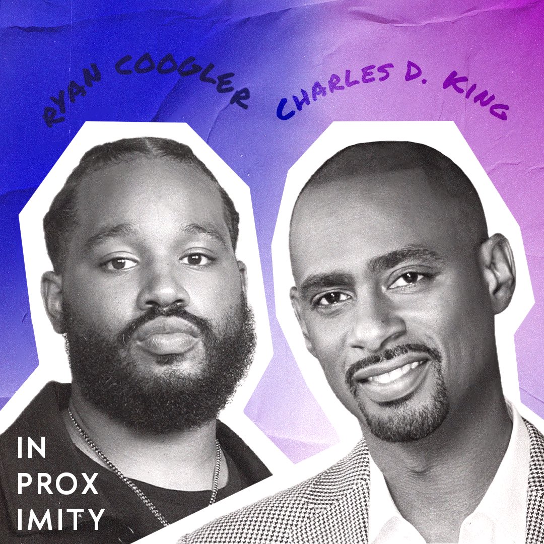 proximitymedia's tweet photo. Before #FruitvaleStation @CreedMovie @TheBlackPanther, @IAmCharlesDKing saw something special in Ryan Coogler. Today, they're bringing their shared vision for movies and representation to life through Proximity and @StayMACRO. Listen to #InProximity now: https://t.co/6KcwMxYj9d https://t.co/u2flJX4yeu