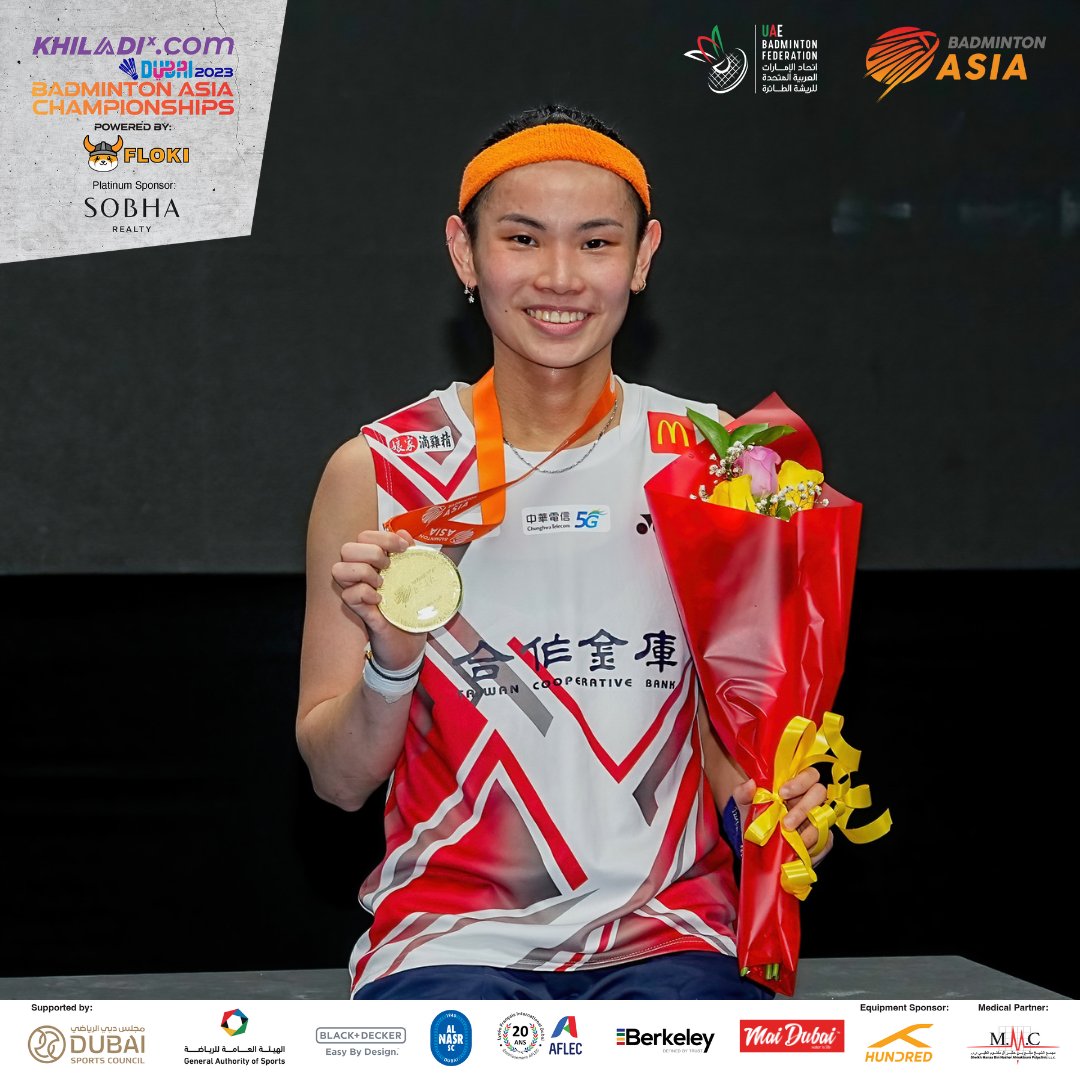 Day 6 KhiladiX.com Dubai 2023 Badminton Asia Championship Powered by Floki:  Results Update Day 6 (Finals): Women's Singles TAI Tzu Ying…