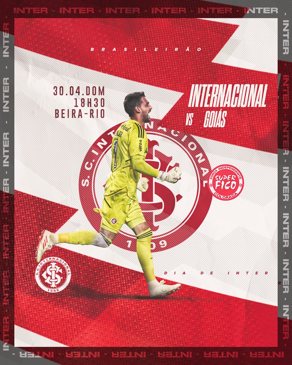 DIA DE INTER 🇮🇩🔥

<a href="/scinternacional/">Sport Club Internacional</a> <a href="/goiasoficial/">Goiás Esporte Clube</a> 

⚪️🔴 VAMO VAMO INTER! 

#SuperFico #SuperFico1977 #SempreAoLadodoInter #SportClubInternacional #TorcidaOrganizada #Brasileirao2023 #VidadeTorcida