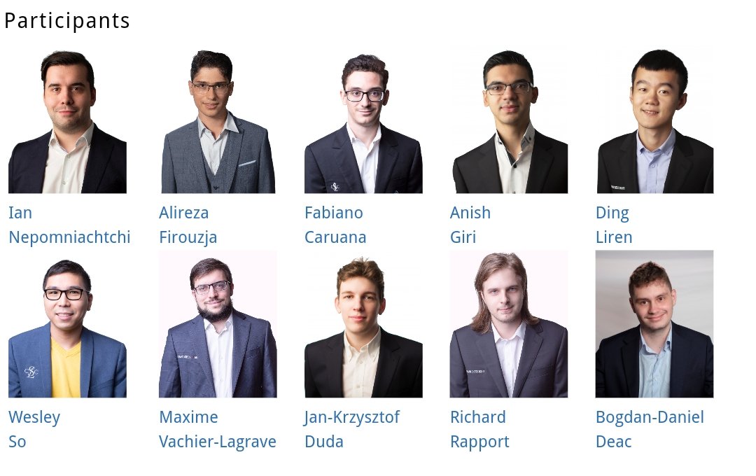 Alireza is gonna be playing in Bucharest too!?! What a line up this is gonna be, with both Ding and Nepo to battle it out once more in less than a week 😃 Can't wait for that!! #NepoDing #GrandChessTour