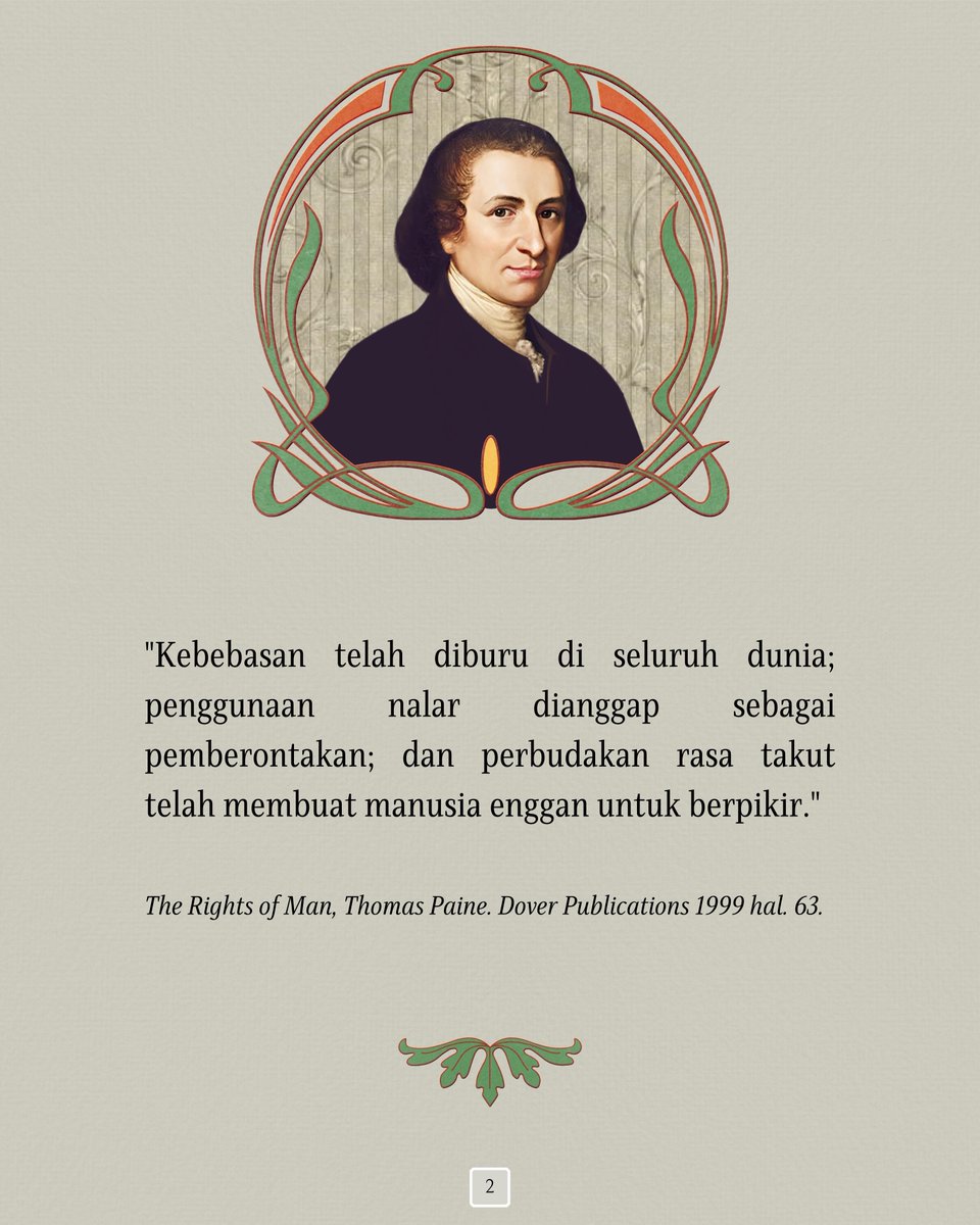 lsfdiscourse's tweet photo. Sebagai seorang intelektual Inggris, ia tidak berharap bahwa negaranya menindas kebebasan berpikir rakyat Inggris.
#logis #critics #thomaspaine #rightsofman https://t.co/F2dV4HCH88