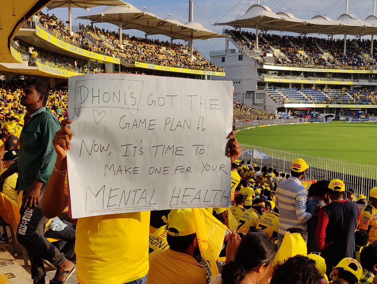 The Mind And Company (@themindandcomp1) on Twitter photo Mental Health and Cricket in one place! <a href="/ChennaiIPL/">Chennai Super Kings</a> <a href="/PunjabKingsIPL/">Punjab Kings</a> <a href="/IPL/">IndianPremierLeague</a>
#CSKvsPBKS #IPL2O23 Mental Health and Cricket in one place! <a href="/ChennaiIPL/">Chennai Super Kings</a> <a href="/PunjabKingsIPL/">Punjab Kings</a> <a href="/IPL/">IndianPremierLeague</a>
#CSKvsPBKS #IPL2O23