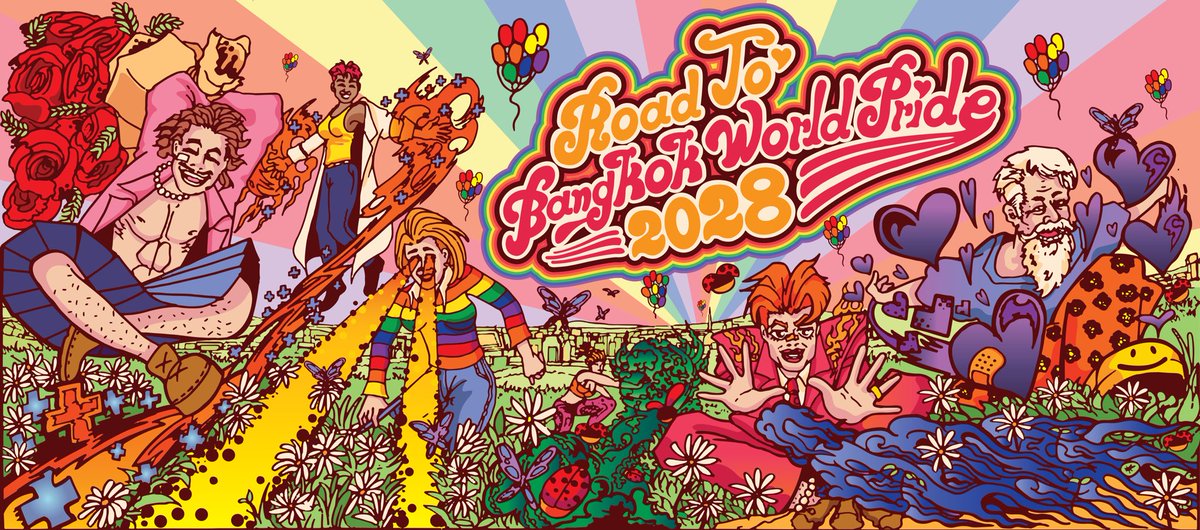 #RoadToBangkokWorldPride2028
#LGBTQIA #LGBTQ #art #thaiart #PrideMonth #Pride2023