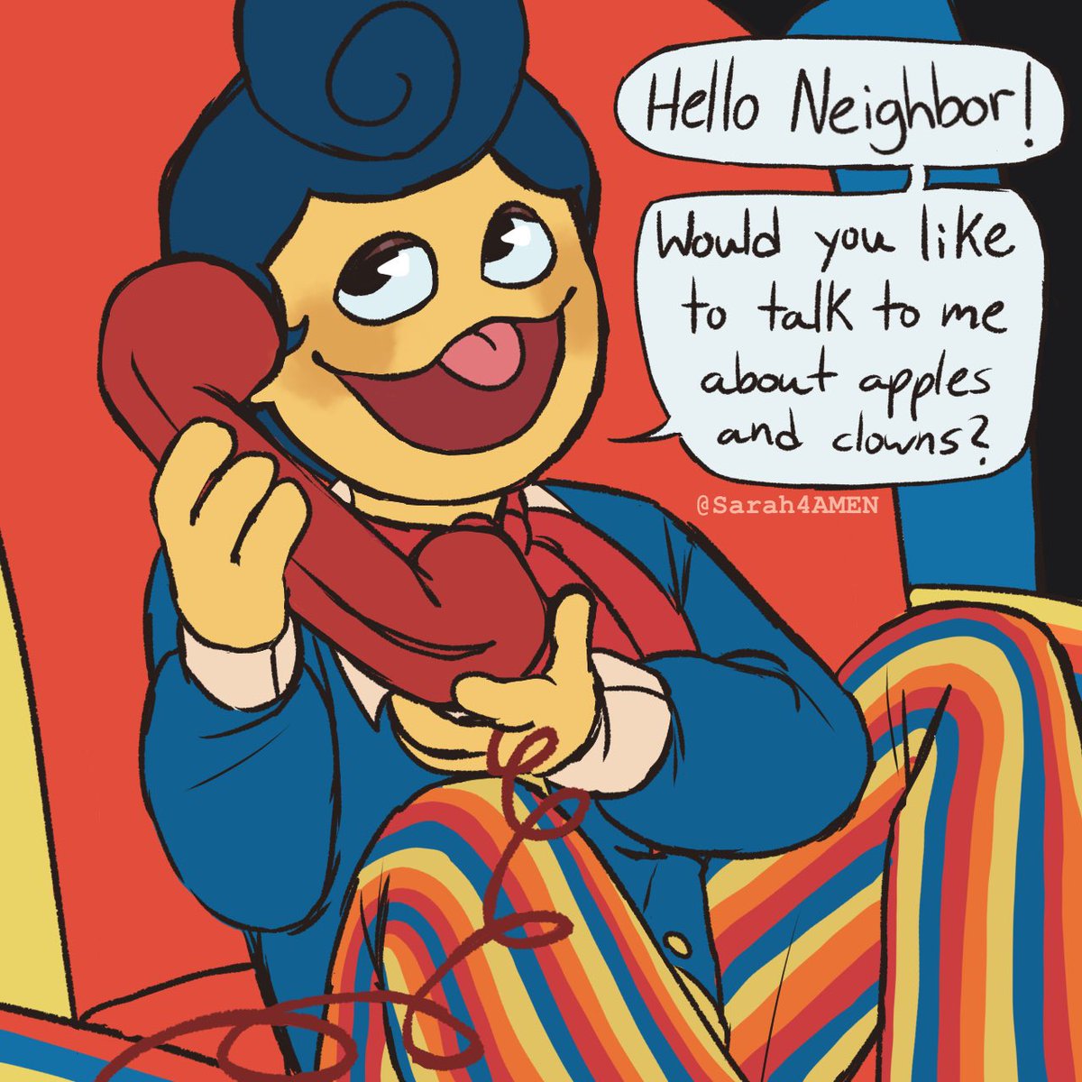 Sarah4Amen's tweet photo. I thought this idea was funny.. ☎️
#WelcomeHome #DELTARUNE #WallyDarling #spamton https://t.co/YPu4HcOd44