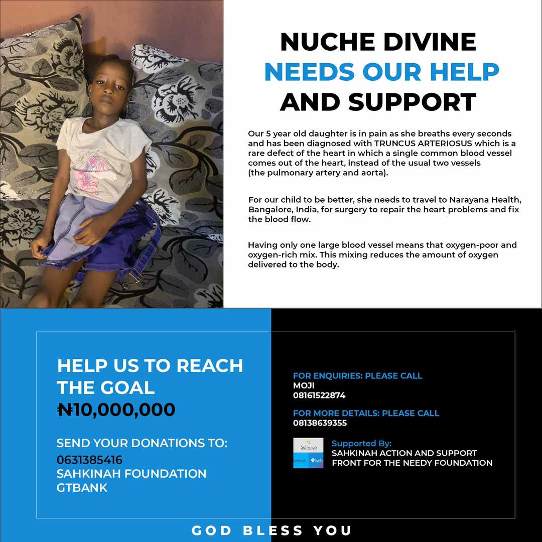 SahkinahF's tweet photo. @fkeyamo You can make her live with your support and repost for wider reach... God bless you as you do https://t.co/eGoJCJQp6t