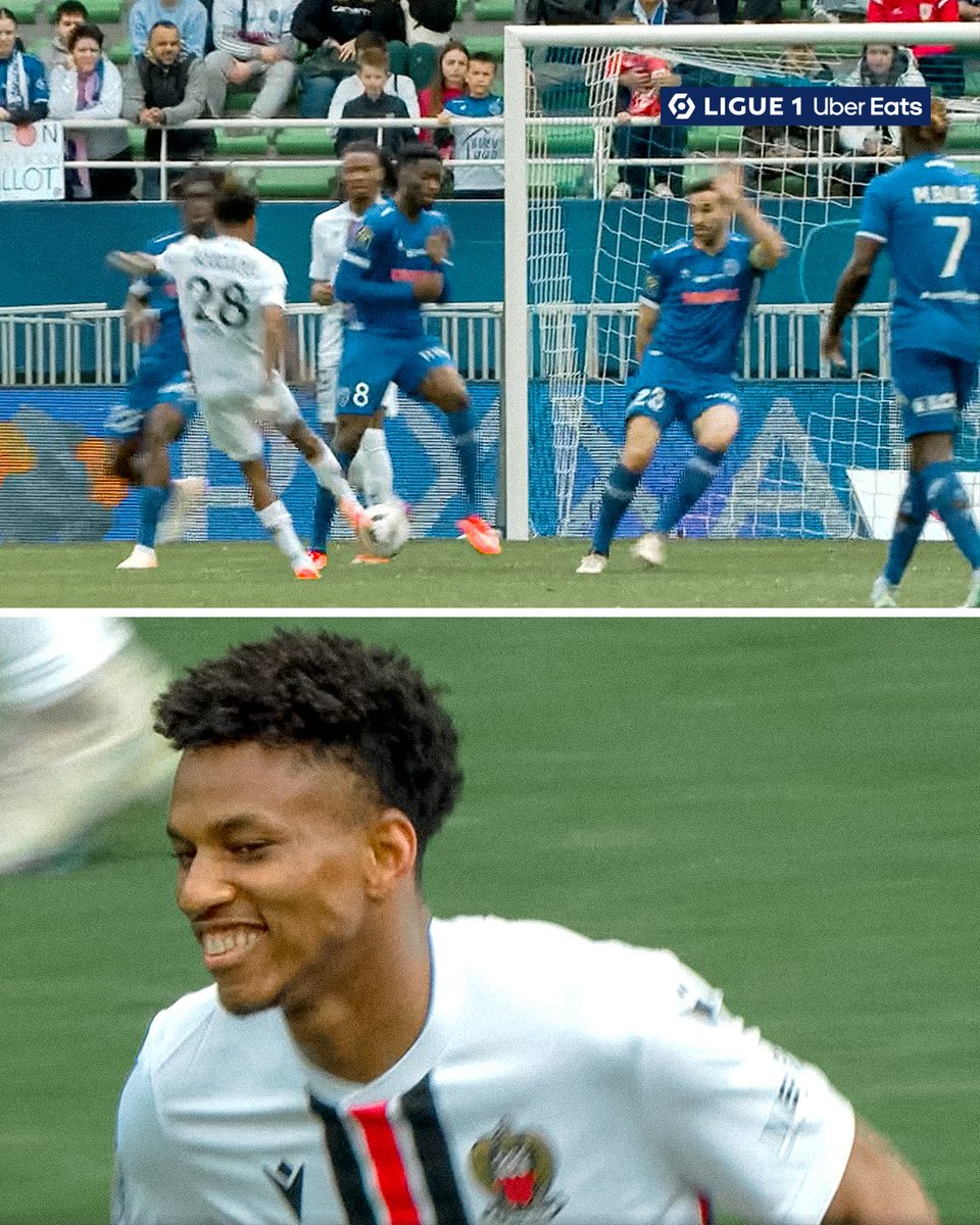 Ligue1_Arab's tweet photo. قذيفة وأي قذيفة! 🚀💥

أول أهداف الجزائري هشام بوداوي في #الدوري_الفرنسي لهذا الموسم. لكنه هدف بثلاث نقاط! 🇩🇿

#تروا_نيس 0 - 1 https://t.co/pfU7lLQ0Pl