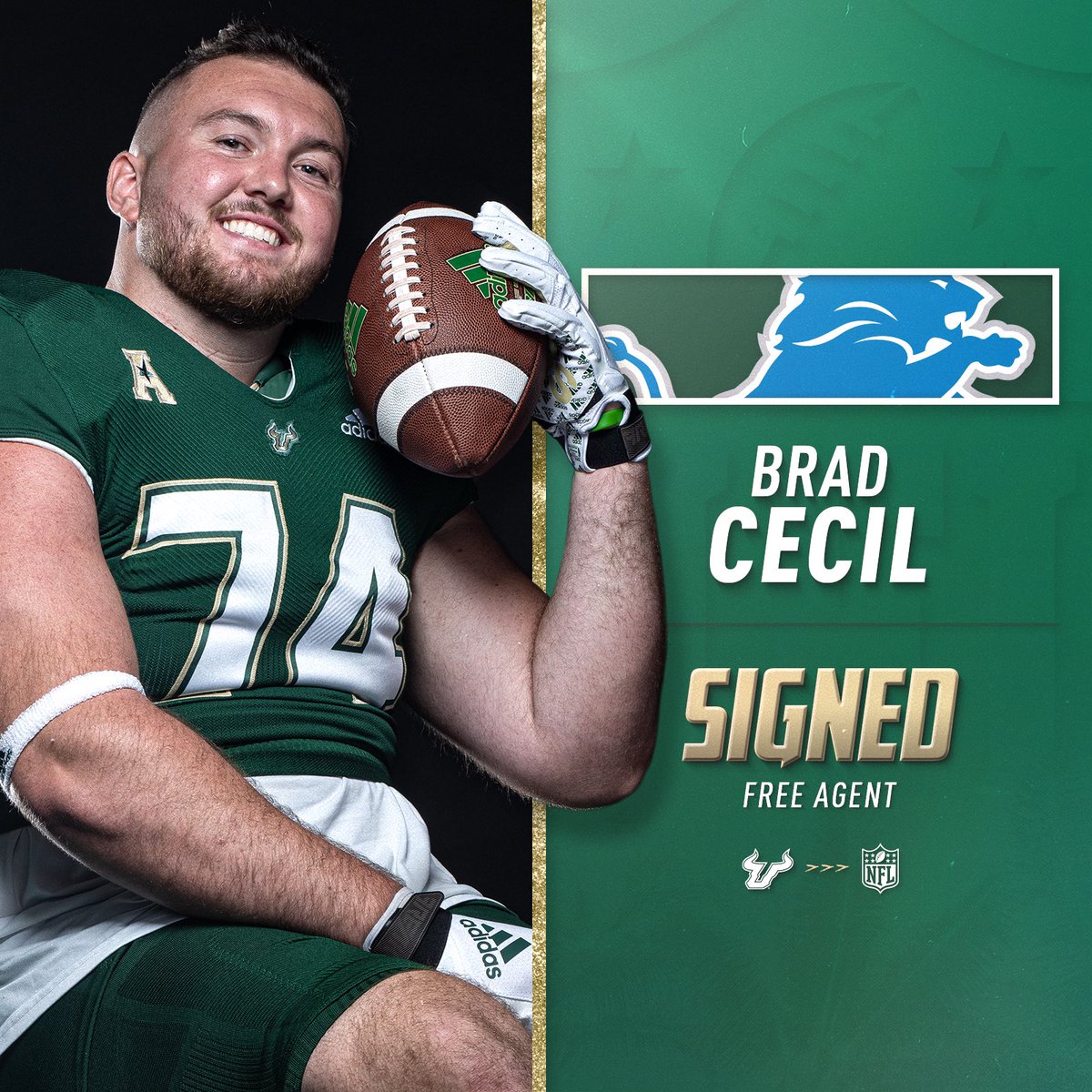 Detroit bound! ✍️ <a href="/bradcecil74/">Brad Cecil</a> 

#ProBulls | <a href="/Lions/">Detroit Lions</a>