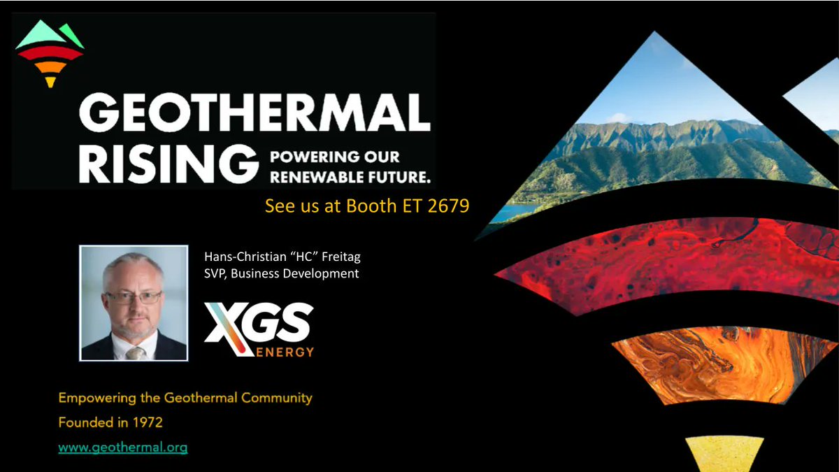 Geo_Rising's tweet photo. Geothermal Rising is in #Houston, TX this week for the Offshore Technologies Conference! Find us at booth ET 2679 next to the main Energy Transition Pavilion. Stop by to chat about the #cleanenergytransition &amp; learn about our recent launch of the #TXLAOR Regional Interest Group. https://t.co/p5PkoLLWlG