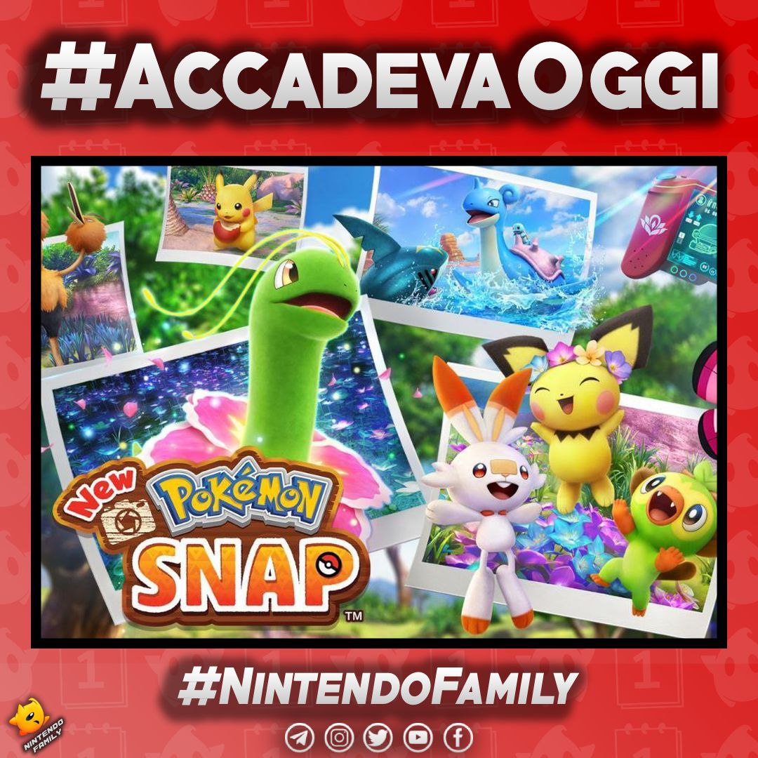 NintendoFamily_'s tweet photo. 📝 #AccadevaOggi

New Pokémon Snap arrivava su Nintendo Switch.

📅 DATA: 30 aprile 2021

https://t.co/IcBh2QVE7e https://t.co/IFx5A8ui7Z