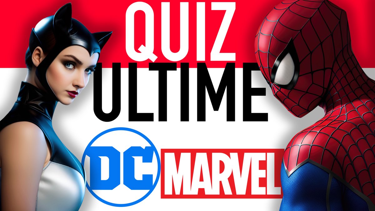 QuizTestFR's tweet photo. 🚀🔥 Découvrez le Quiz Ultime Marvel / DC Comics sur les super-héros ! 🦸🦹 Testez vos connaissances et défiez vos amis 👫 Qui sera le champion des super-héros ? 🏆🌟 Regardez la vidéo ici 👉 https://t.co/yjoxum7w64 📺💥 #QuizUltime #Marvel #DCComics #SuperHeros #YouTube #Quiz https://t.co/ZPGWM9dbXN
