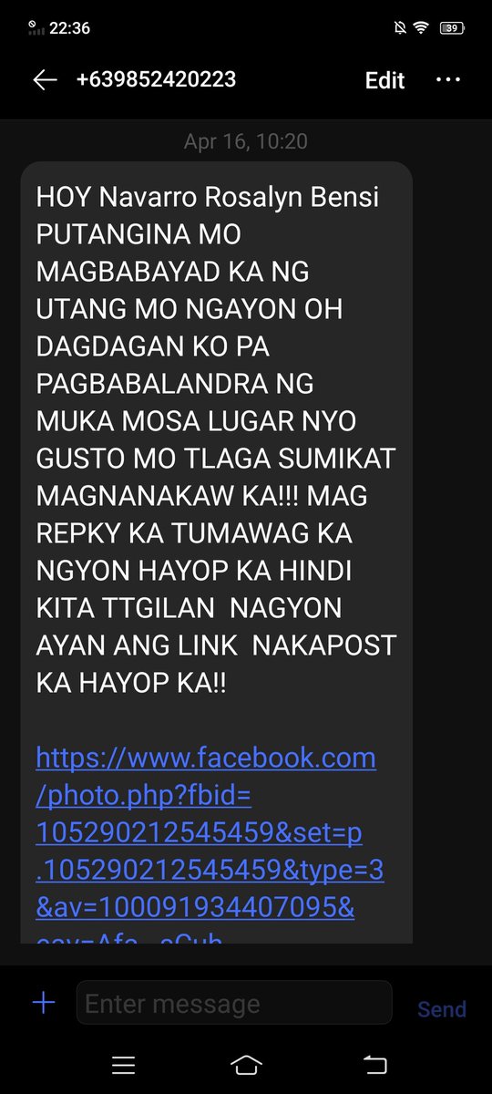 AprilroseK95343's tweet photo. @kikaybautista8 Sana pakinggan nyo aming hinaing🙏🙏
Mapatanggal na ang mga mapang abusong OLa

SHUT DOWN ILLEGAL AND ABUSIVE OLA
#FightOnlineLoanSharks
#UOVM @senatePH @IdolRaffyTulfo @WinGatchalian74 @SenGracePOE @Cynthia_Villar https://t.co/YXOmCuly0h