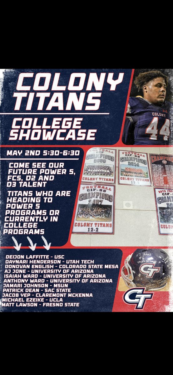 <a href="/jackwmcdaniels/">Jack McDaniels</a> <a href="/HoyasFB/">Georgetown Football</a> <a href="/GeorgetownHoyas/">Georgetown Hoyas</a> Come to our showcase in Ontario Coach! Definitely have some student athletes for you choose from: <a href="/DavisAnnas/">Annas Davis</a> <a href="/Ap3_ruler/">Anthony Johnson</a> <a href="/armon_hornsby/">Armon Hornsby</a> <a href="/kekoajosiah4/">Kekoa josiah</a> <a href="/CKJ_24/">ckj</a>