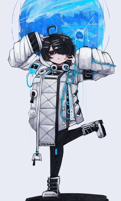 これはエウロパ出身自称宇宙人天才ハッカー兼天才エンジニア爆乳美少女ゲーマーの絵です 