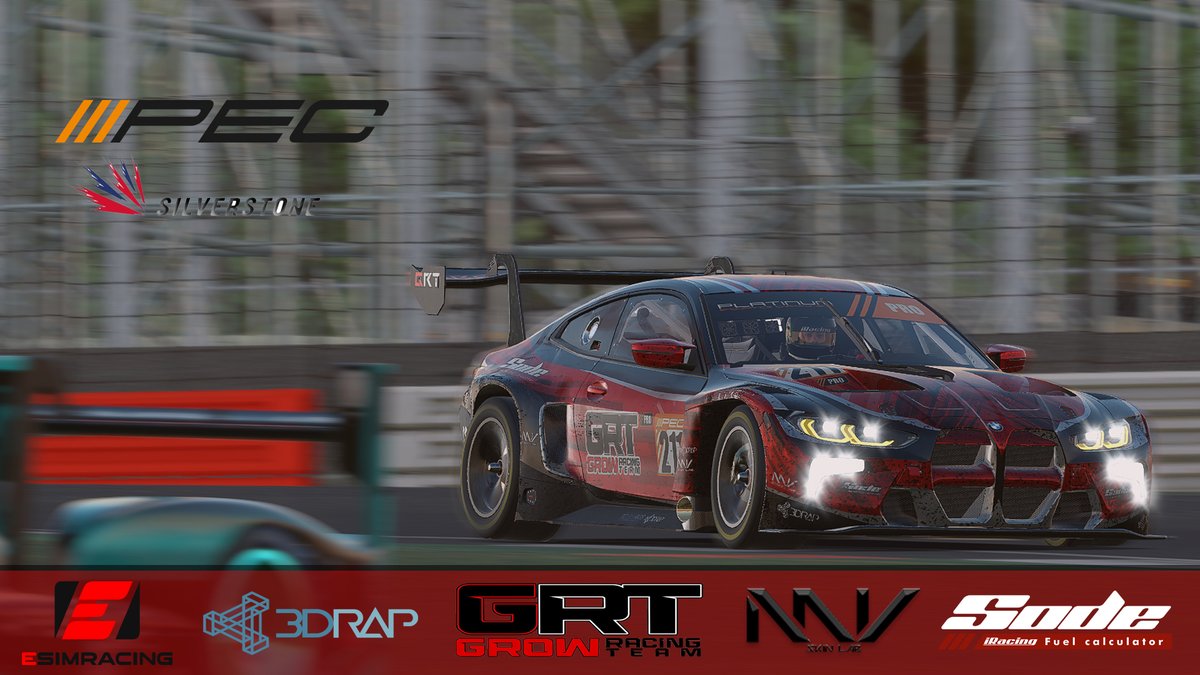 Decorreu ontem a 3 Ronda do PEC ,as 8H Silverstone e depois de um pequeno azar em pista que obrigou a reparações nas boxes ,conseguimos recuperar até ao 7ºlugar final.
<a href="/TREDIRAP/">3DRAP.IT</a> MVSkinLab <a href="/eSimRacing/">eSimRacing</a> #Sode #iracing