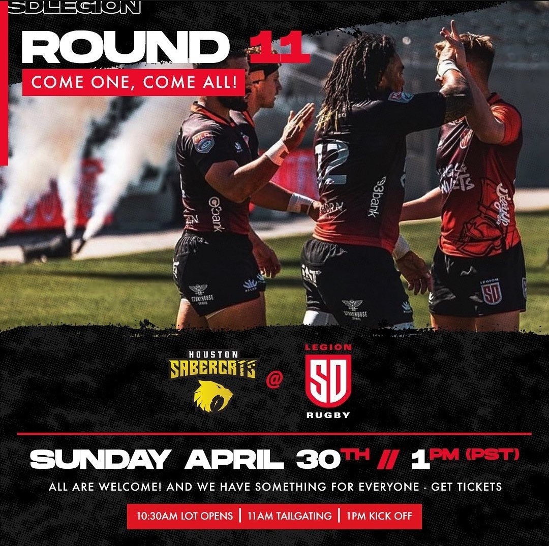 AwsmSpaceMonkey's tweet photo. Today's the day, #SanDiego sports fans! Get down to @SnapdragonStdm for an action packed @SDLegion rugby game! Fun for the whole family! Kids activities, beer garden, tailgating! Let's do this! #WeAreLegion 💪🙌🌭🍻 https://t.co/Etvd9tHQBN