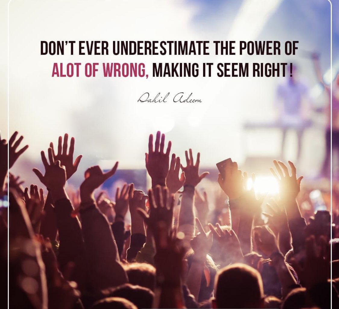 DON'T EVER UNDERESTIMATE THE POWER OF ALOT OF WRONG, MAKING IT SEEM RIGHT!
<a href="/SahilAdeem/">Sahil Adeem</a>

 #کپتان_کا_فیصلہ_الیکشن #Muslim_Identity #SahilAdeem #IslamicMessagingSystem #imrankhan #AgustD_SUGA_Tour #AzerbaijanGP #CHAEUNWOO #CSKvsPBKS #GlazersOut #KonnecThaiXChaEunWoo #ชาอึนอู