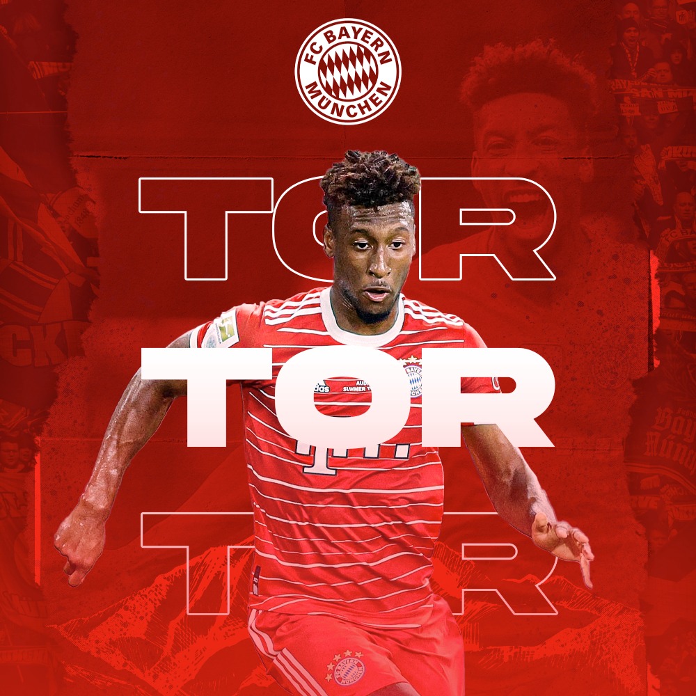 FCBayern_French's tweet photo. TOOOOORRR!!!

Encore un superbe ballon de Kimmich dans le dos de la défense et Kingsley Coman est récompensé pour ses bonnes performances!

79' | FC Bayern 2️⃣-0️⃣ Hertha BSC https://t.co/o4yt13Omxb