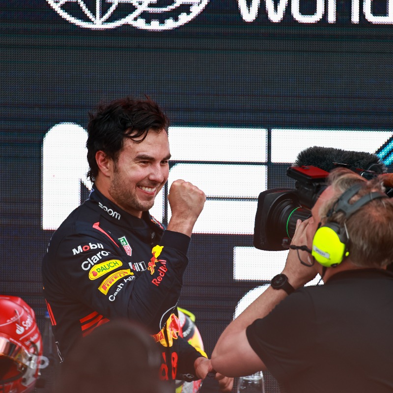 F1's tweet photo. The King Of The Streets strikes again! 💪

Relive the highlights from the 2023 Azerbaijan Grand Prix 🎬👇

#AzerbaijanGP #F1