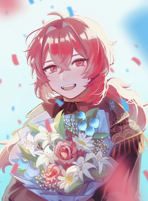 #ディルック生誕祭2023 #Diluc #GenshinImpact  ディルック好きだー!