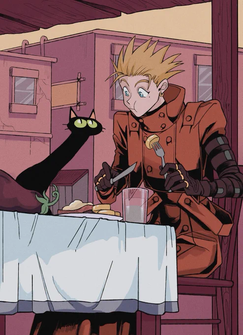 Hungry cat #TRIGUN