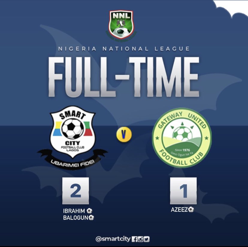 Two first half goals secure the 3 points for the team. 
 
🔵🟡

 #UberrimaFides  #BATBOYS #NNL