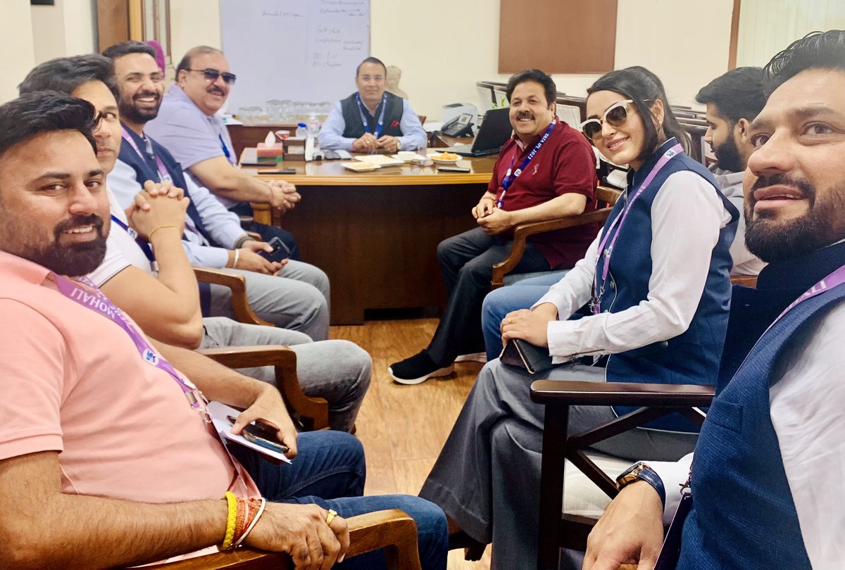 With BCCI Vice President Rajeev Shukla ji, President PCA, Joint Secretary PCA and Apex Council team at Punjab Cricket Association.

<a href="/IPL/">IndianPremierLeague</a> <a href="/BCCI/">BCCI</a> <a href="/pcacricket/">Punjab Cricket Association</a> 

#ipl2023 #punjabcricket #cricket #BCCI