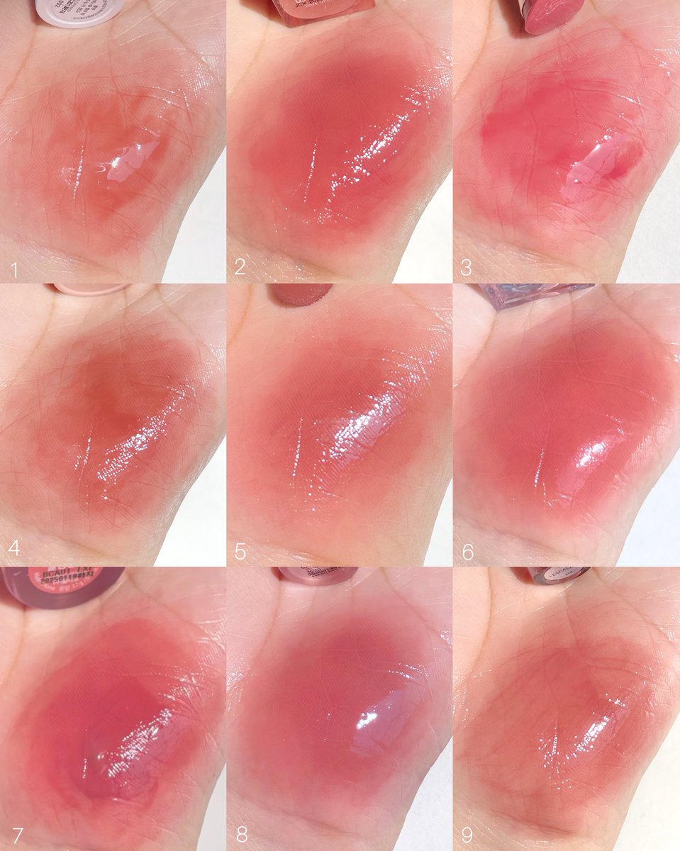 ✨เธรดลำบากใจ คัดลิปปากฉ่ำ glossy 9 สีกันตาย คัดมาแล้ว สวย ไม่ตายไมค์ everyday look ได้สบาย