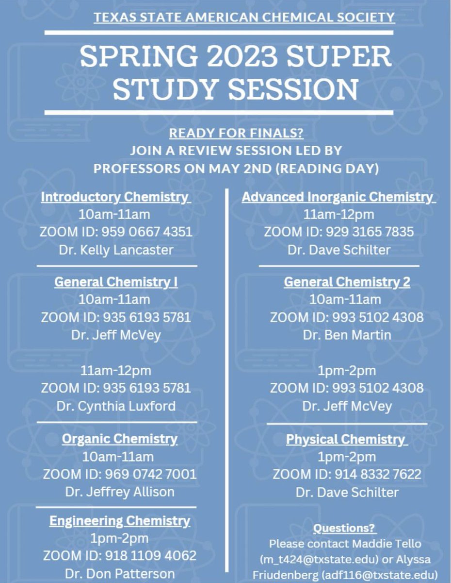 TxSt American Chemical Society (@txstacs) / Posts / X