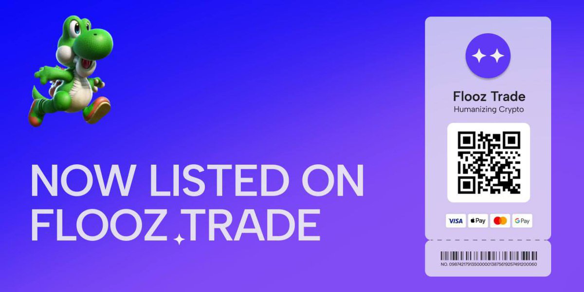 YoshiInuSOL's tweet photo. Yoshi x @flooz_xyz
Want to buy Yoshi with FIAT? Use Flooz.Trades to do so! Apple Pay and Android pay and all Visa/Mastercards accepted!
Search for $YOSHI using our CA - 0x3316e719aa25b06a8590a5696fc9b6f825e731c2
#YoshiInu #Yoshi #FloozTrade #BNB #BTC #ETH #Visa #Mastercard https://t.co/qXdh3aRgq6