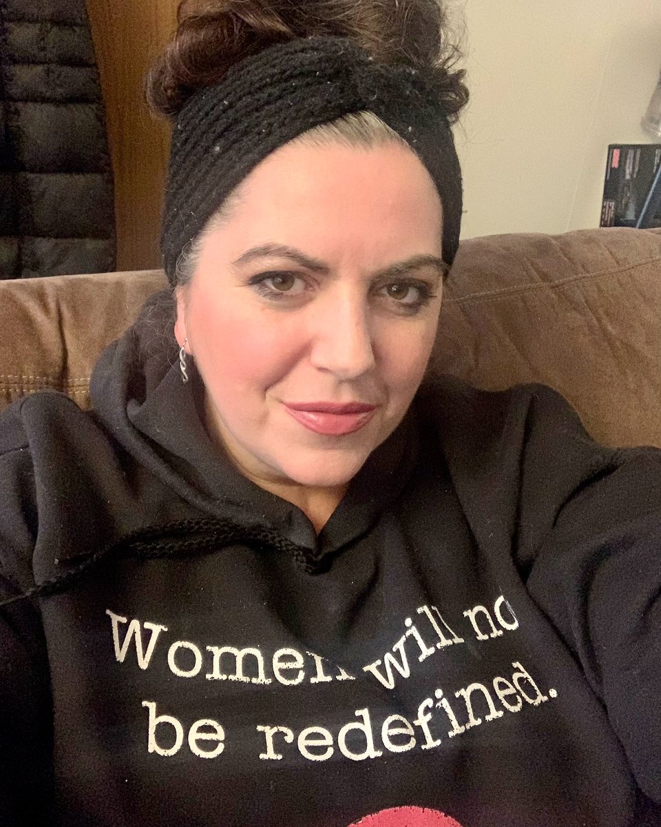 KaeleyT's tweet photo. I wore my “women will not be redefined” sweatshirt to the mall the other day so I could let my rugrat run around on the indoor play structure. 

Another mom started a conversation with me when she realized we both have sons named Maverick. 

Finally she looked at me and whispered, “I really like your sweatshirt.”

That’s why I wear it- because we’ve reached a time in culture where women feel like unsafe defending our identity and our boundaries above a whisper. 

We have to remind each other we are not alone.