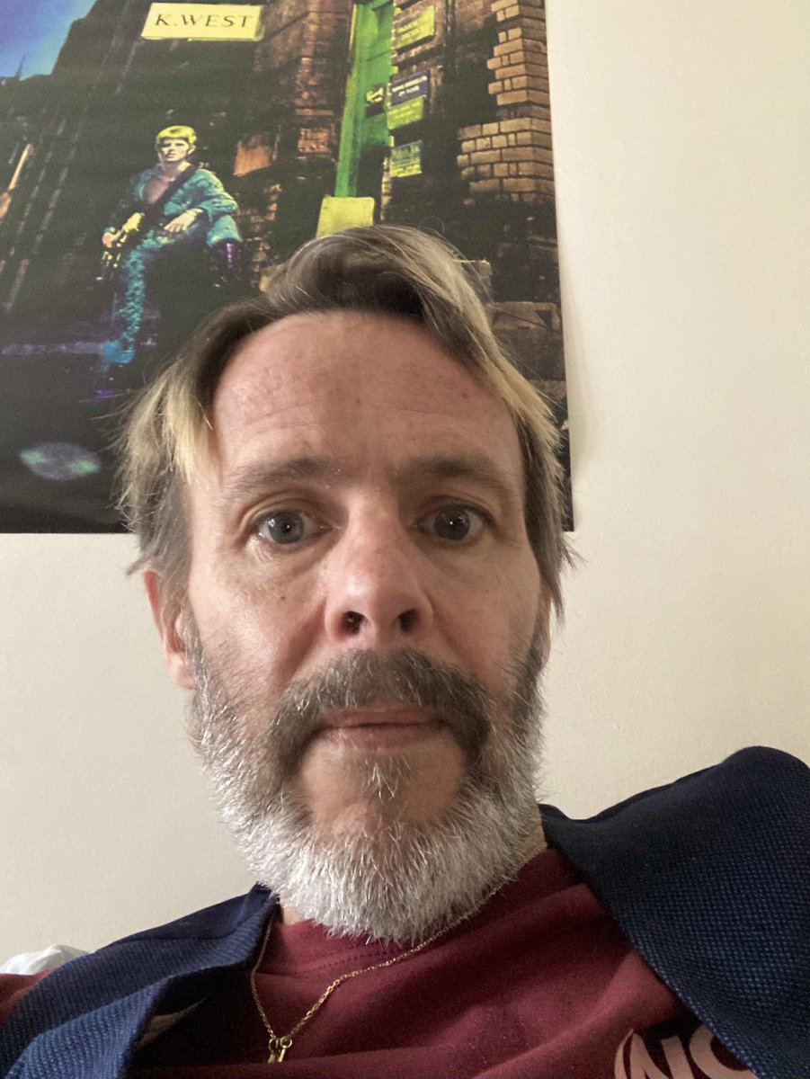 Sunday, bearded as hell, but I've got my guardian angel looking over me ⚡️✨