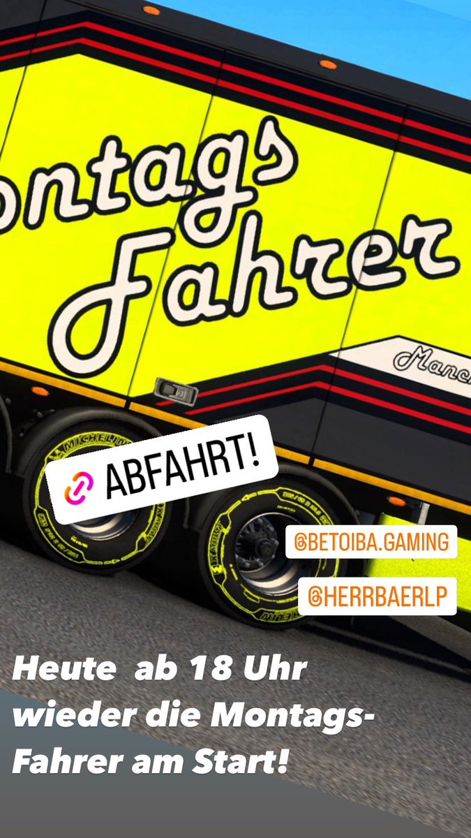 Nach Ewigkeiten auch mal wieder was meinerseits 😂
Heute…also jetzt…also gleich im 18 Uhr gehen wir wieder mit den Montags-Fahrern live und Cruiser durch Ameika. Kommt gerne vorbei, 18 Uhr geht’s los!

Twitch.tv/lupi_01

#TruckDrivers #ATS