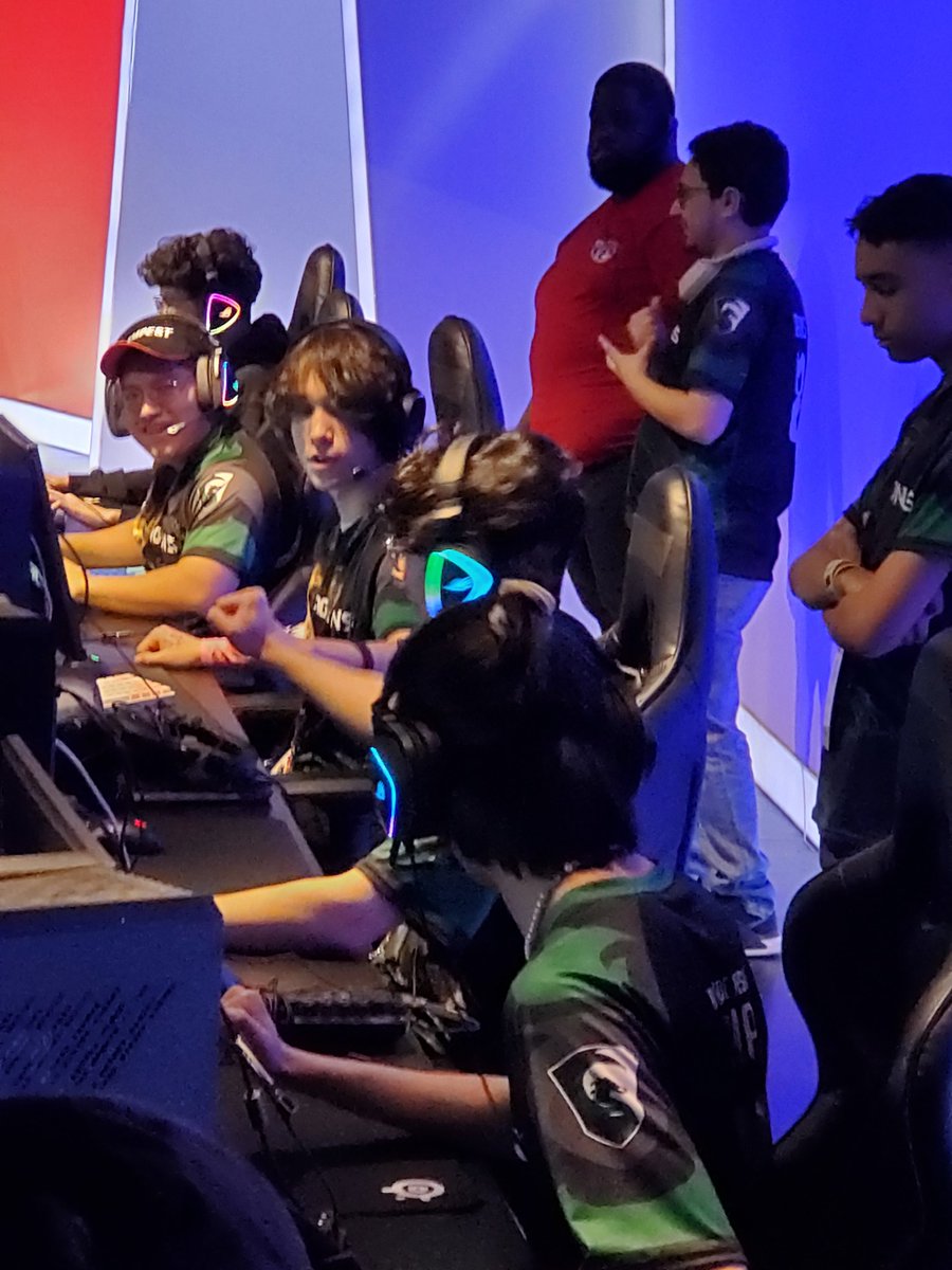 CCarranzaEDU's tweet photo. It was great to connect with you @Boredy_Mcbored during @TEXSEF 's 1st annual Texas State Grand Championship in the Arlington Esports Stadium this weekend. You were amazing shoutcasting my @southtexasisdsa Dragons Valorant on the main stage Friday.  #esportsedu https://t.co/ZFO2Im81rr