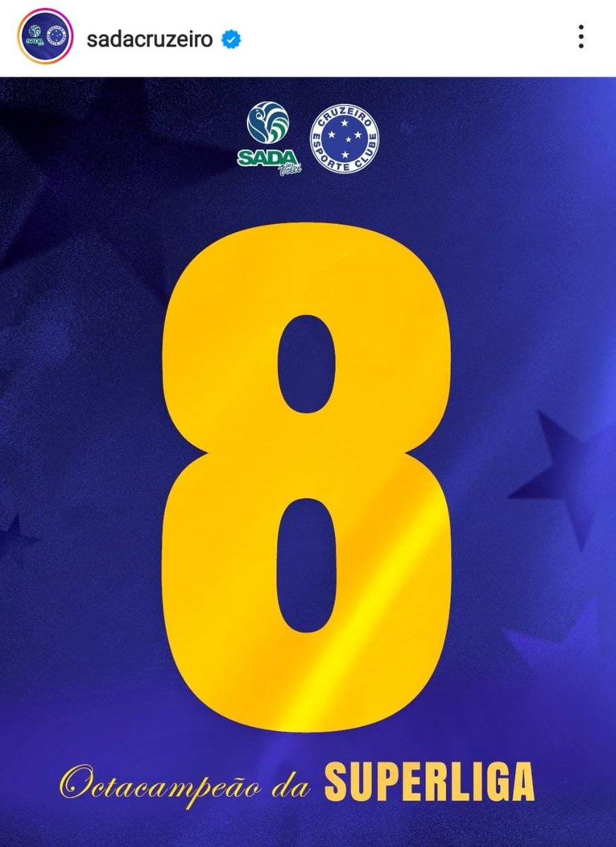 alexmika9's tweet photo. Octacampeão! Incontestável! 💙🏆
#volei #SuperligaMasculina https://t.co/36xEza3inx