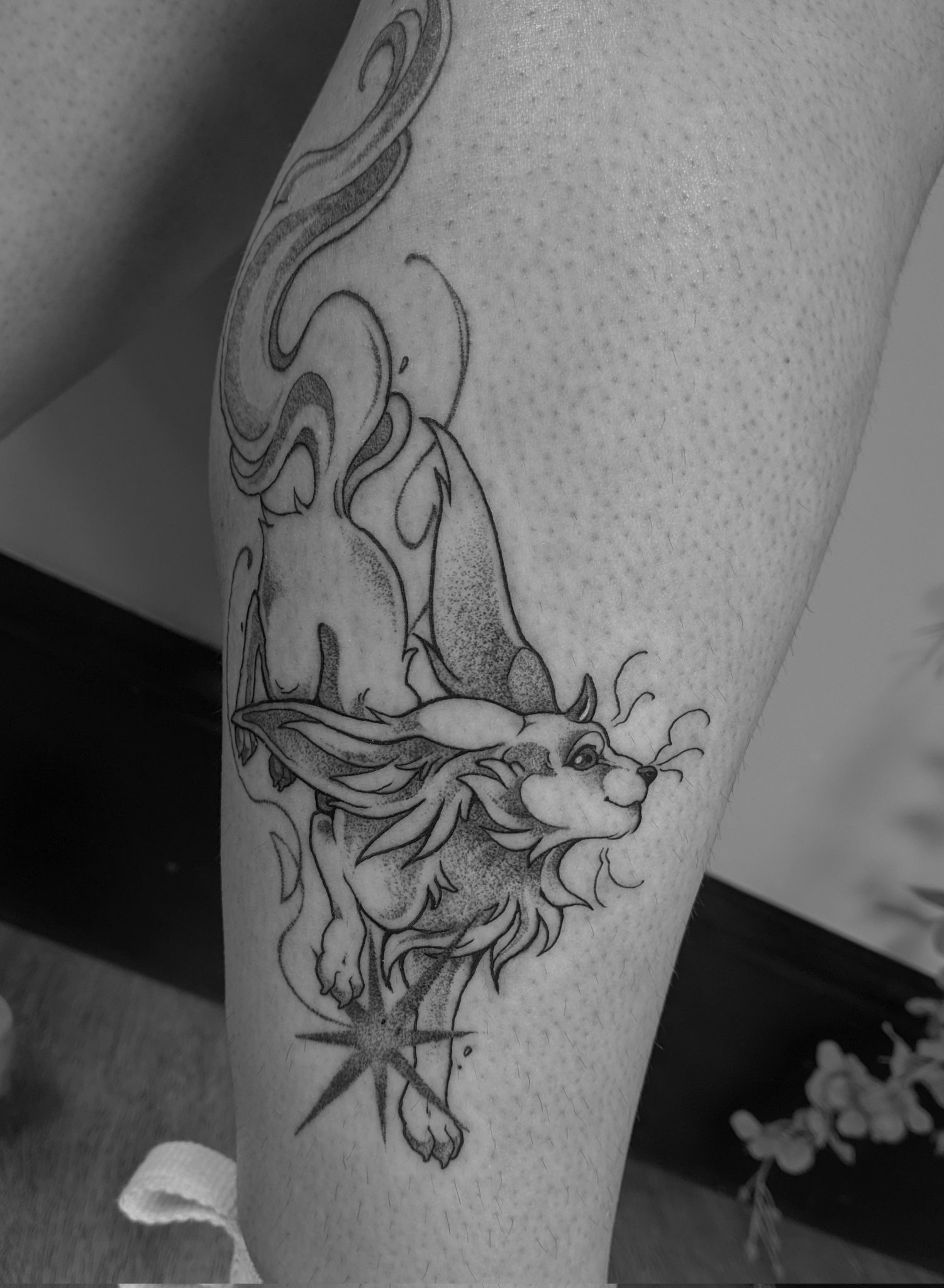 Wolf Fox Tattoo Design Stencil for Men and Women Potrait Tattoo Design  Stock Image - Image of design, potrait: 288765507