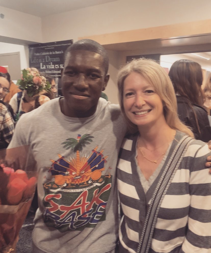 MsFroelich's tweet photo. What a joy it has been to watch this young man grow from a timid 2nd grader (his first days in America) to an honors student, actor &amp; playwright. So special to be @ConnCollege for opening night. WJ wrote &amp; starred in a beautiful &amp; creative tribute to “A Mother’s Love” @SOMSDK12 https://t.co/cJtdCmwlYj