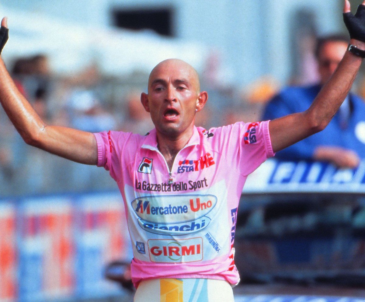 NoahvPutten's tweet image. Explaining the cycling iceberg: How Pantani became the last rider to accomplish the Giro-Tour double in 1998 1/14