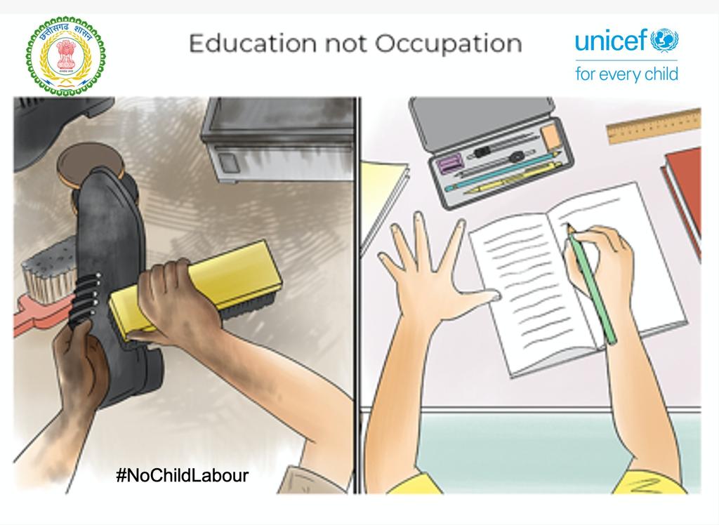 BeClubGGV's tweet photo. All children have the right to a safe, labour-free childhood. 

By helping children stay in school, you can secure their future and equip them with essential skills that can provide better employment opportunities when they are adults. #NoChildLabour @UNICEFIndia @jobzachariah https://t.co/V2Dr1528j1